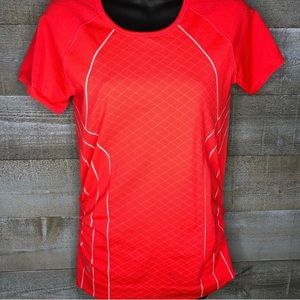 Athleta Finish Fast Tee Bright Orange - Size M